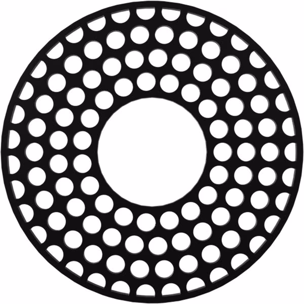 Fink Architectural Grade PVC Pierced Ceiling Medallion, Black, 24